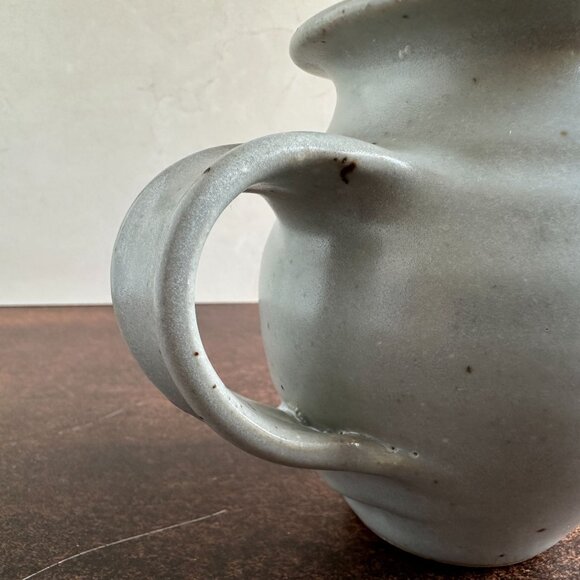 Mid Century Stoneware Pitcher Vase - Picture 16 of 16